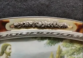 Lámina religiosa enmarcada