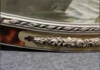 Lámina religiosa enmarcada