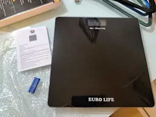 Báscula de Baño Digital Euro Life Negra