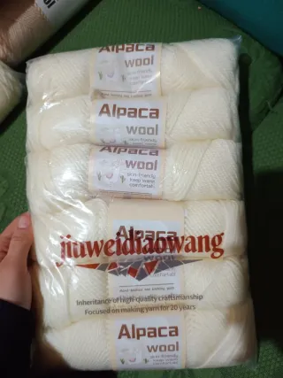 Gomitoli lana Alpaca panna