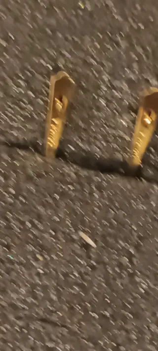 Pendientes oro y plata con detalles brillantes