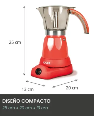 Cafetera Eléctrica Italiana Jocca Roja