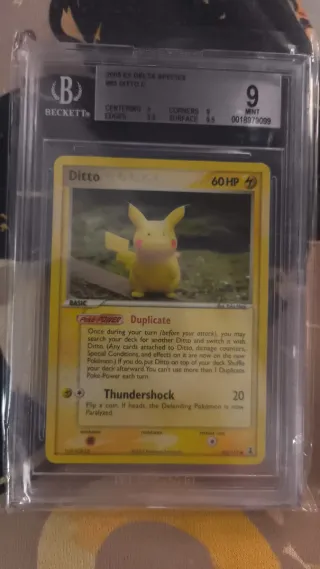 Carta Pokémon Ditto Beckett 9 Mint