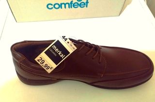 Zapatos Piel Marrón. Talla 44. Nuevos a estrenar