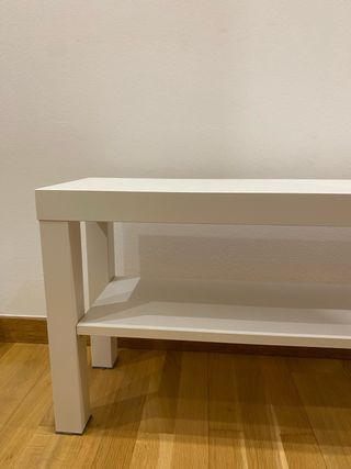 Mesa auxiliar estudio blanca