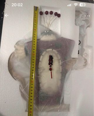 Reloj Allen Design Tetera Rojo y Dorado