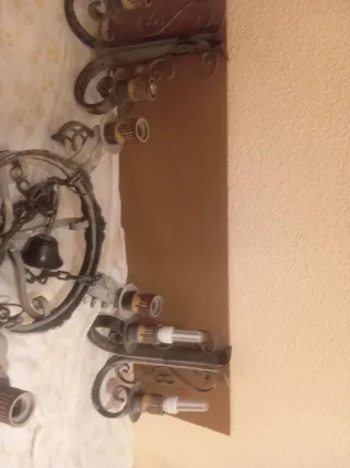 Lámparas de forja estilo rústico