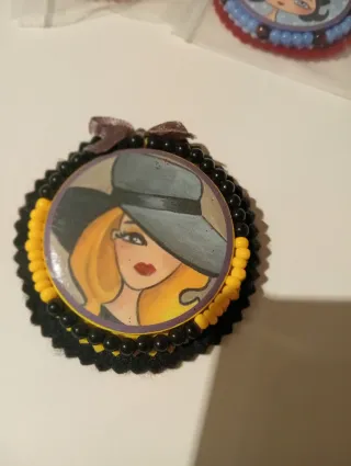 Broches artesanales mujer estilo vintage