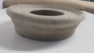 Antiguo Cuenco de cerámica sin esmaltar