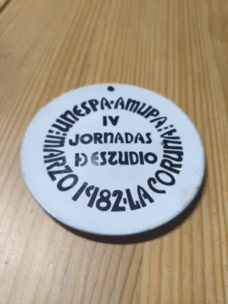 Medalla Sargadelos Cerámica 1982 torre de Hércules