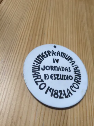 Medalla Sargadelos Cerámica 1982 torre de Hércules