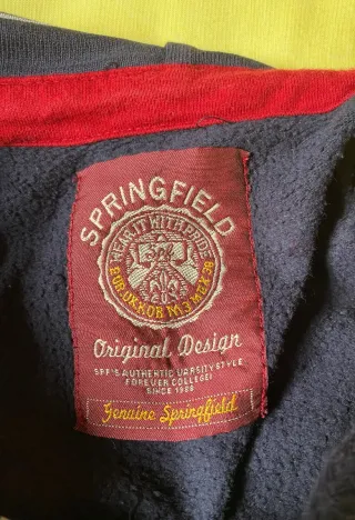 Sudadera Springfield Hombre Azul