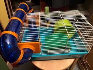 Jaula para hámster con túneles