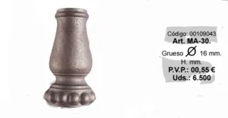 Marcollas para Redondo 16 mm