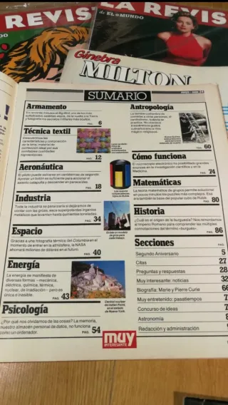 Lote 8 revistas años 70,80, 90. Vintage, antiguas