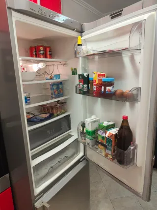 Nevera/Frigorífico gris inox