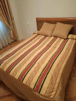 Cama madera 135 antigua