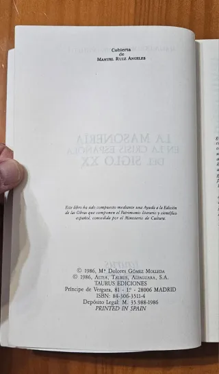 La masonería en la crisis española del siglo ...