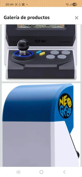 Consola Retro NEOGEO Mini Blanca y Azul