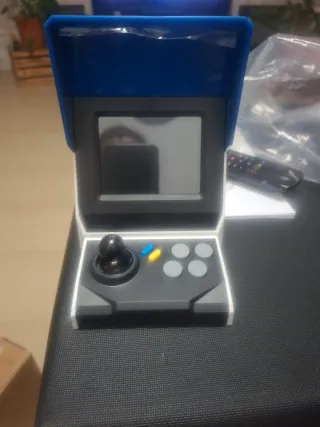 Consola Retro NEOGEO Mini Blanca y Azul