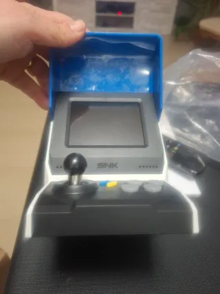 Consola Retro NEOGEO Mini Blanca y Azul