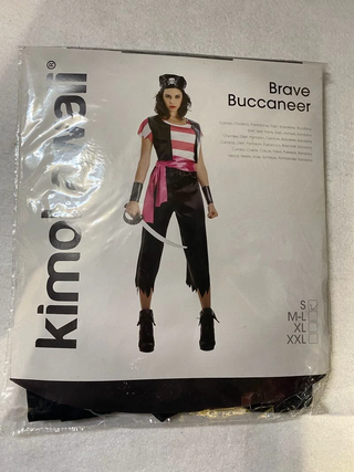 Disfraz Carnaval bucanera mujer S Kimokawaii