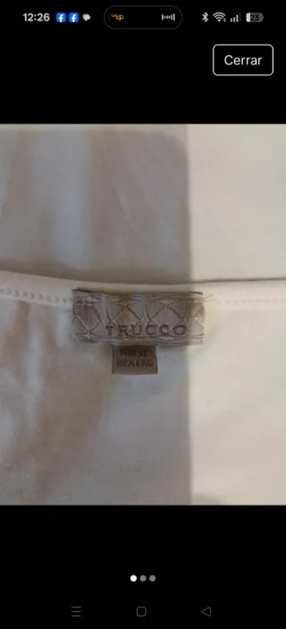 Jersey rayas beige y blanco talla M