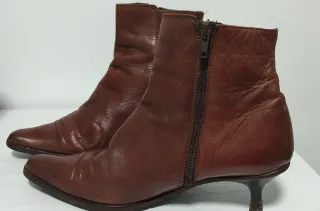 Botines de piel marrones