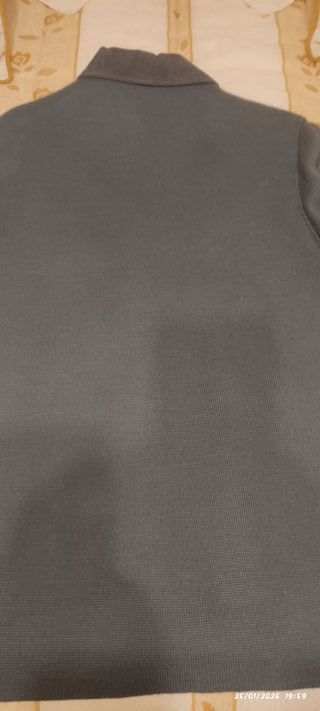 Chaqueta Piel Ante y Punto JACK&JONES Gris