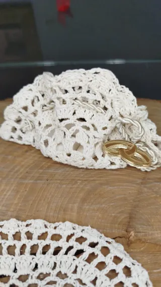 50 Centrini Uncinetto Cotone crema