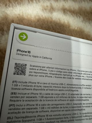 iPhone 16 128GB Negro