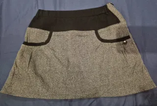 Falda corta Sutsure gris y negra Talla 3