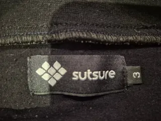 Falda corta Sutsure gris y negra Talla 3