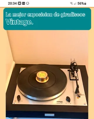 Giradiscos Thorens TD 150 AB Negro/Plata