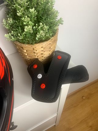 Casco Motocross Negro y Rojo