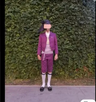 Traje de Fallero Morado