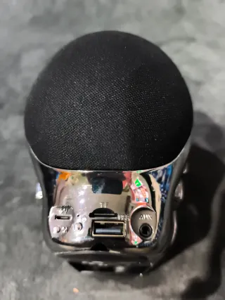 Altavoz Bluetooth AeroSkull Plata/Negro