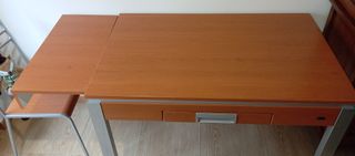 Mesa de cocina madera y metal