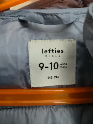 Anorak Lefties niña gris talla 9-10