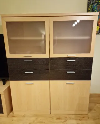 Muebles salón y mesa comedor madera