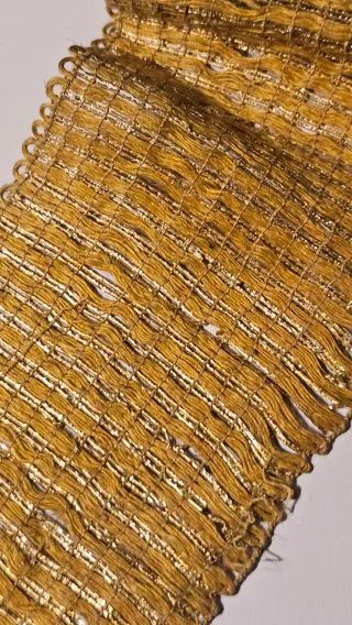 Galón lamé hojilla oro antiguo para manualidades