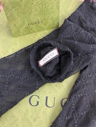 Guantes Gucci encaje GG