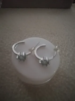 Pendientes Moissanita Celeste