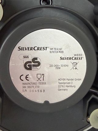 Batidora SilverCrest vasos