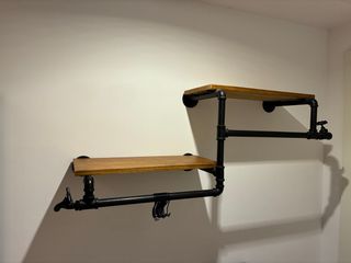 Estantería Industrial Madera y Metal