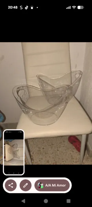 Cubiteras de plástico transparentes