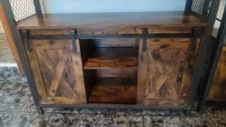 Mueble estilo industrial madera y metal