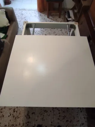 Mesa comedor extensible blanca