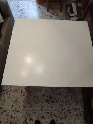 Mesa comedor extensible blanca