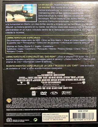 2 DVDs Matrix y Matrix Reloaded (Español)